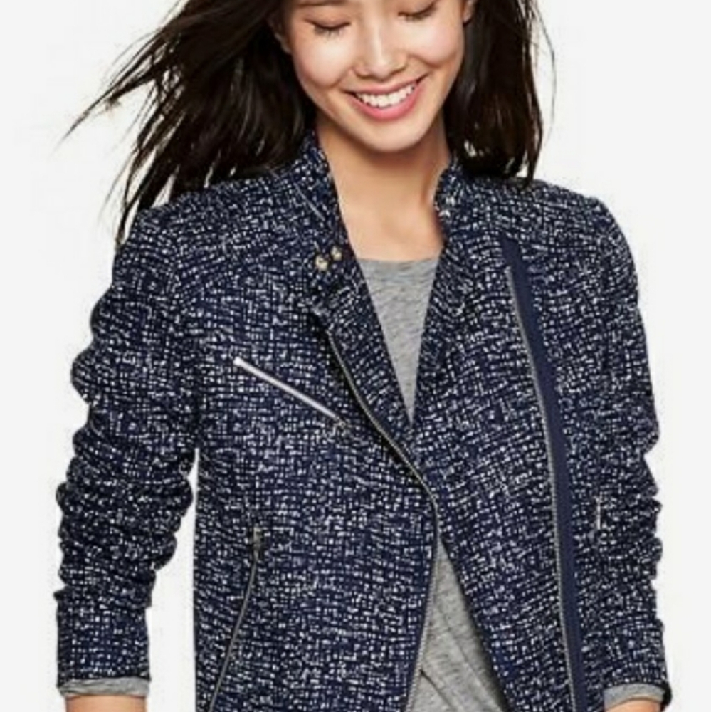Gap Navy Tweed Motto Jacket Medium size formal